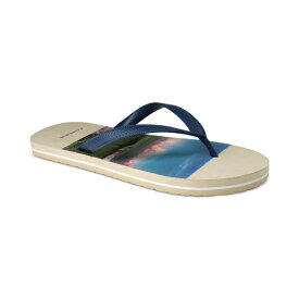 クラブルーム メンズ サンダル シューズ Men's Santino Flip-Flop Sandal, Created for Macy's Ocean Print