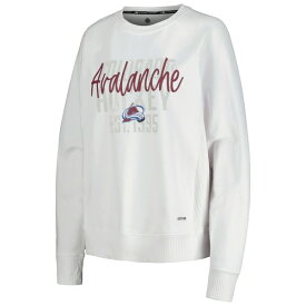 エムエスエックスバイミカエルストラハン レディース パーカー・スウェットシャツ アウター Colorado Avalanche MSX by Michael Strahan Women's Millie Raglan Pullover Sweatshirt White