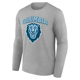 ファナティクス メンズ Tシャツ トップス Columbia University Fanatics Branded Campus Long Sleeve TShirt Gray
