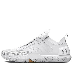 Under Armour �A���_�[�A�[�}�[ �����Y �X�j�[�J�[ �yUnder Armour TriBase Reign 4 'White Metallic Silver' 3025340-100�z �T�C�Y US_8.5(26.5cm)