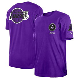 ニューエラ メンズ Tシャツ トップス Los Angeles Lakers New Era 2022/23 City Edition Elite Pack TShirt Purple