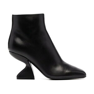 Ferragamo tFK fB[X Xj[J[ yFerragamo F-Heel Sculpted Ankle Boots Black (Women's)z TCY US_7(24.0cm) Black