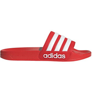 adidas AfB_X Y Xj[J[ yadidas Adilette Shower Slides Vivid Red Cloud Whitez TCY US_10(28.0cm) Vivid Red/Cloud White/Vivid Red
