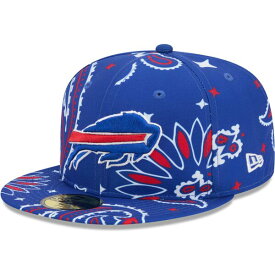 ニューエラ メンズ 帽子 アクセサリー Buffalo Bills New Era Paisley 59FIFTY Fitted Hat Royal