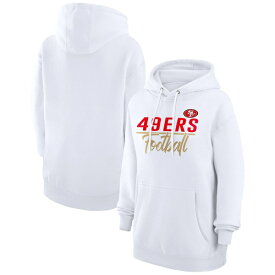 カールバンクス レディース ジャケット＆ブルゾン アウター San Francisco 49ers GIII 4Her by Carl Banks Women's Graphic Fleece Pullover Hoodie White