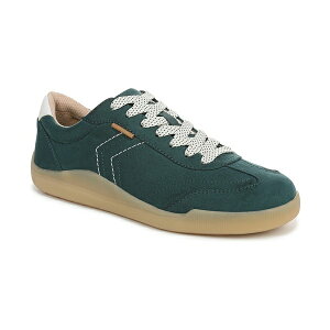 hN^[EV[ fB[X Xj[J[ V[Y Women's Be True Court Inspired Lace Up Sneakers Green Microfiber