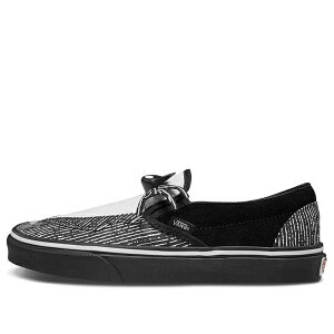 Vans �o���Y �����Y �X�j�[�J�[ �yVans The Nightmare Before Christmas x Classic Slip-On 'Jack Skellington Bowtie' VN0A4BV3T4V�z �T�C�Y US_11.5(29.5cm)