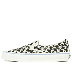 Vans �o���Y �����Y �X�j�[�J�[ �yVans Brain Dead x OG Classic Slip-On LX 'Black White Checkerboard' VN0A45JKBA2�z �T�C�Y US_10.5(28.5cm)