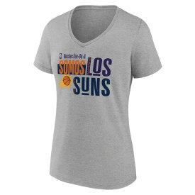 ファナティクス レディース Tシャツ トップス Phoenix Suns Fanatics Branded Women's Noches EneBeA Training VNeck TShirt Gray