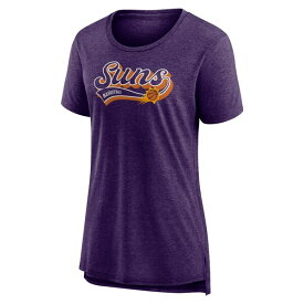 ファナティクス レディース Tシャツ トップス Phoenix Suns Fanatics Branded Women's League Leader TriBlend TShirt Heather Purple