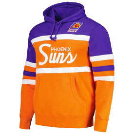 ミッチェル&ネス メンズ パーカー・スウェットシャツ アウター Phoenix Suns Mitchell & Ness Head Coach Pullover Hoodie Orange/Purple