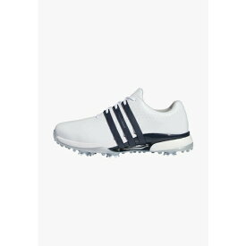 アディダス メンズ バスケットボール スポーツ TOUR360 24 BOOST - Golf shoes - cloud white collegiate navy silver metallic