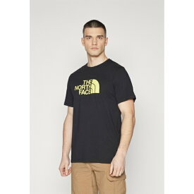 ノースフェイス メンズ バスケットボール スポーツ EASY TEE - Print T-shirt - black/sun yellow