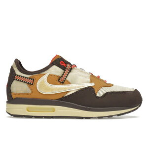 Nike �i�C�L �����Y �X�j�[�J�[ �yNike Air Max 1 Travis Scott Cactus Jack Baroque Brown�z �T�C�Y US_7(25.0cm) Baroque Brown/Lemon Drop-Wheat-Chile Red