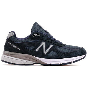 New Balance �j���[�o�����X �����Y �X�j�[�J�[ �yNew Balance 990v4 MiUSA Navy�z �T�C�Y US_6(24.0cm) Navy/Silver