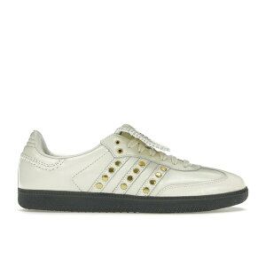 adidas �A�f�B�_�X �����Y �X�j�[�J�[ �yadidas Samba Wales Bonner Studded Pack Cream White�z �T�C�Y US_8.5(26.5cm) Cream White/Cream White/Core Black