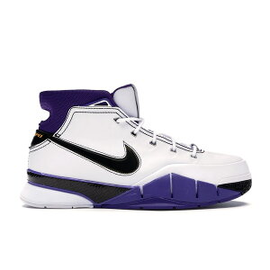 Nike �i�C�L �����Y �X�j�[�J�[ �yNike Kobe 1 Protro 81 Pt Game�z �T�C�Y US_9.5(27.5cm) White/Black-Varsity Purple
