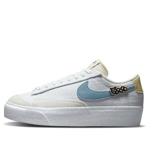 Nike �i�C�L ���f�B�[�X �X�j�[�J�[ White/Boarder Blue/Pink Oxford �y(WMNS) Nike Blazer Low Platform Next Nature 'Air Sprung' DJ6376-100�z �T�C�Y US_6.5(23.5cm)