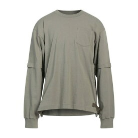 【送料無料】 サカイ メンズ Tシャツ トップス T-shirts Sage green