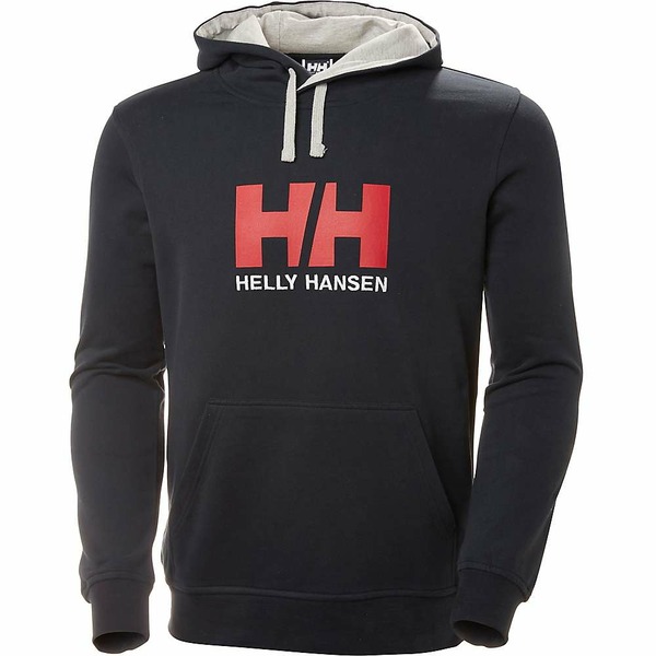 ヘリーハンセン メンズ パーカー・スウェットシャツ アウター Helly Hansen Men's HH Logo Hoodie NAVY パーカー