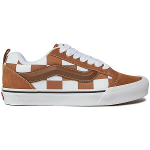 Vans �o���Y �����Y �X�j�[�J�[ �yVans Knu Skool Mega Check Brown�z �T�C�Y US_5.5(23.5cm) Mega Check Brown/White