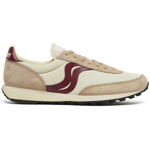 Saucony �T�b�J�j�[ �����Y �X�j�[�J�[ �ySaucony Trainer 80 Original Beige Burgundy�z �T�C�Y US_6.5(24.5cm) Beige/Burgundy