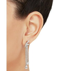 アラベッラ レディース ピアス＆イヤリング アクセサリー Cubic Zirconia Dangle Drop Earrings in Sterling Silver Silver