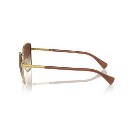 ラルフローレン レディース サングラス＆アイウェア アクセサリー Women's Sunglasses, Ra4146 Shiny Gold, Brown