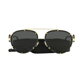ヴェルサーチ レディース サングラス＆アイウェア アクセサリー Women's Sunglasses, VE2232 Black