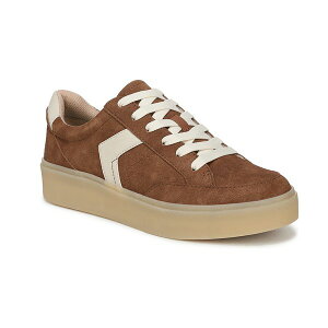hN^[EV[ fB[X Xj[J[ V[Y Women's Madison-Lace Closed Round Toe Lace Up Platform Sneakers Honey Brown Microfiber