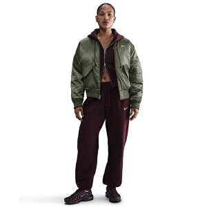 iCL fB[X WPbgu] AE^[ Women's Therma-FIT Reversible Bomber Jacket Medium Olive