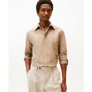 g~[ qtBK[ Y Vc gbvX Men's Regular-Fit Heritage Oxford Shirt Coastal Taupe Solid