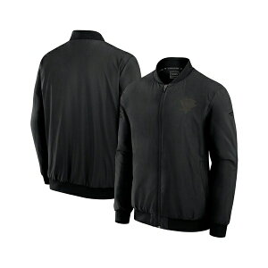t@ieBNX Y WPbgu] AE^[ Men's Black Pittsburgh Penguins Authentic Pro Road Lightweight Full-Zip Bomber Jacket Black