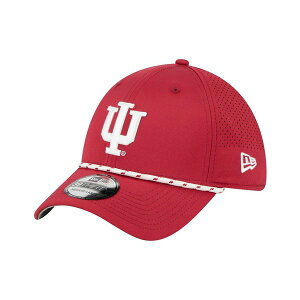 j[G Y Xq ANZT[ Men'sCrimson Indiana Hoosiers Rope 39THIRTY Flex Hat Crimson