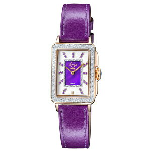 WFr fB[X rv ANZT[ Women's Padova Gemstone Swiss Quartz Italian Wine Leather Strap Watch 30mm Rose
