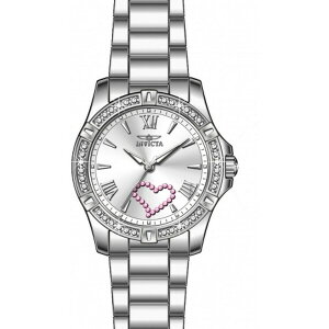 CrN^ fB[X rv ANZT[ Women's 49842 Angel Quartz 3 Hand Silver Dial Watch Silver