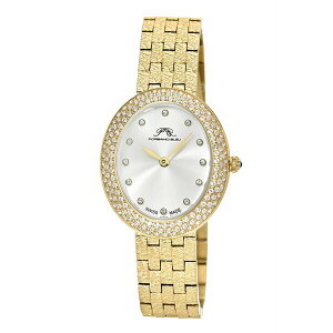 |Tu[ fB[X rv ANZT[ Women's Angelica Watch with Sunray Dial, Topaz Gemstones and Stainless Steel Bracelet 1344BANS Gold tone