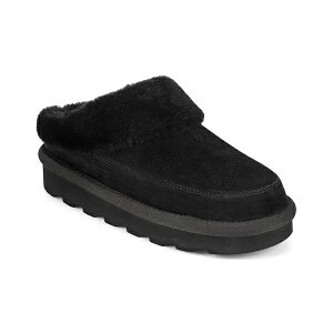 A[X fB[X T_ V[Y Women's Cabera Cozy Platform Slip-On Mules Black Suede