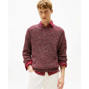 �g�~�[ �q���t�B�K�[ �����Y �j�b�g&�Z�[�^�[ �A�E�^�[ Men's Mouline Ribbed Crewneck Sweater Regatta Red