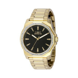 CrN^ Y rv ANZT[ Men's 49107 Speedway Quartz 3 Hand Black Dial Watch Gold