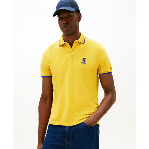 g~[ qtBK[ Y Vc gbvX Men's Seasonal Embroidered Crest Regular Fit Tipped Polo Shirt Countryside Yellow