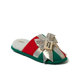 fBAtH[Y Y Xb|E[t@[ V[Y Men's Unisex Novelty Holiday Christmas Scuff Slipper Red multi