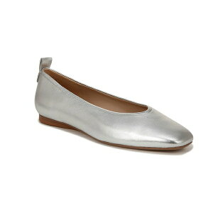 �i�`�����C�U�[ ���f�B�[�X �T���_�� �V���[�Y Carla Square Toe Ballet Flats Silver Leather
