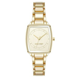 ANC fB[X rv ANZT[ Women's Quartz Cushion Gold-Tone Metal Alloy Watch, 26mm Gold-tone