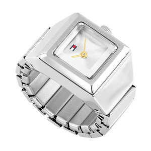 g~[ qtBK[ fB[X rv ANZT[ Women's Quartz Silver Tone Stainless Steel Watch Ring, 15mm Silver