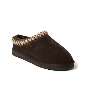fBAtH[Y Y Xb|E[t@[ V[Y Dearfoams Men's Fireside by Grafton Genuine Shearling Clog Slipper with Taping Coffee