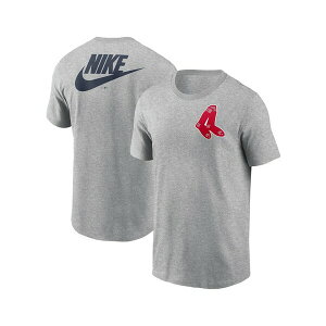 �i�C�L �����Y T�V���c �g�b�v�X Men's Heather Gray Boston Red Sox Cooperstown Collection Large Logo 2-Hit T-Shirt Heather Gray