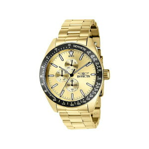 CrN^ Y rv ANZT[ Men's 38970 Aviator Quartz Multifunction Gold Dial Watch Gold