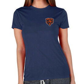 コンセプトスポーツ レディース Tシャツ トップス Chicago Bears Concepts Sport Women's Marathon Knit Lounge TShirt Navy