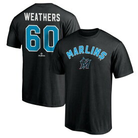 ファナティクス メンズ Tシャツ トップス Miami Marlins Fanatics Branded Personalized Team Winning Streak Name & Number TShirt Weathers,Ryan-60